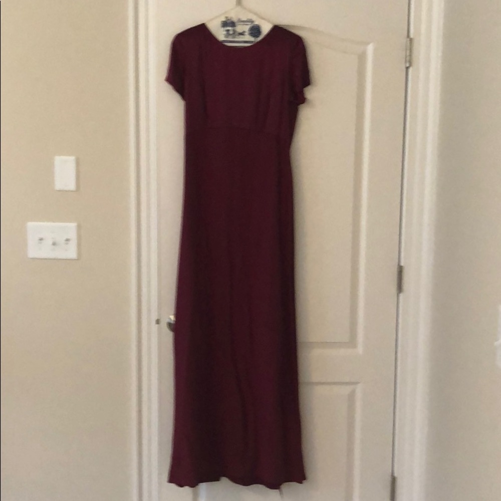 Burgundy/wine Full length dress